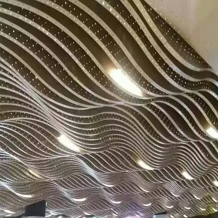 弧形方通天花吊頂工程案例 弧形方通天花吊頂工程案例